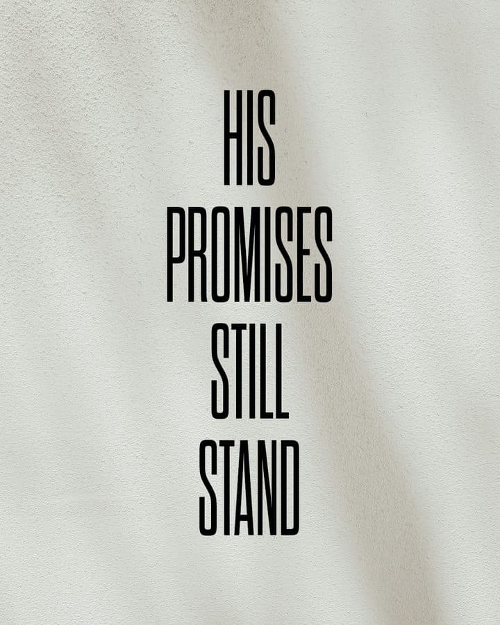 Instagram post: His promises still stand